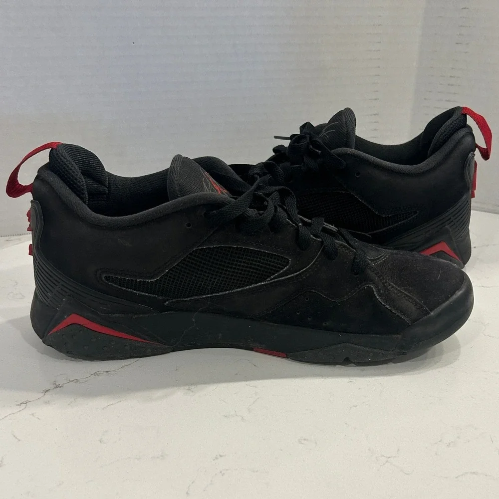 Jordan Flight Origin 4 Basketball Shoes Mens 10.5 Black Red Sneakers HQ3950-006